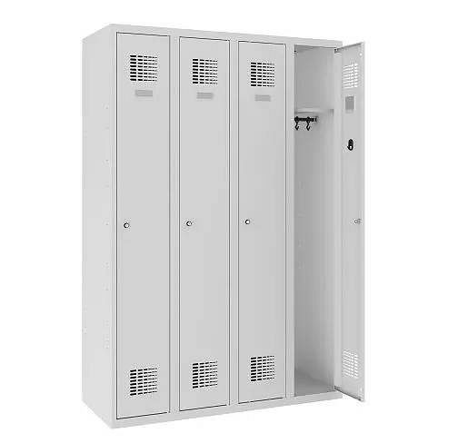 Eurobox Umkleidespind, 4 Abteile 1200 mm, 0100-030401