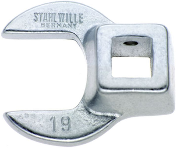 STAHLWILLE CROW-FOOT-Schlüssel Nr.540 Schlüsselweite 19 mm Innen-4kant 3/8 " Länge 42,5 mm, 02200019