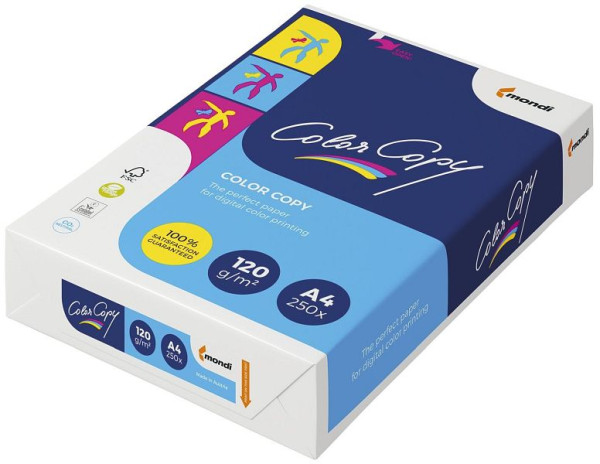 mondi ColorCopy® - A4, 120 g/qm, weiß, 250 Blatt, 8687A12S