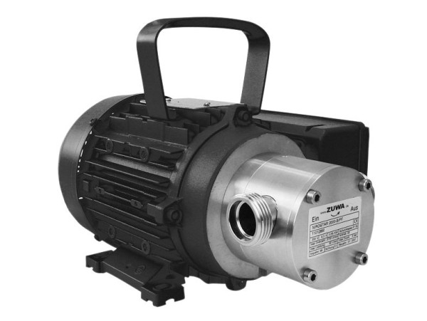 ZUWA NIROSTAR/V 2000-A/PF, 1400 min-1, 230 V, Impellerpumpe mit Motor, Kabel, Stecker, Fördermenge 15 l/min, 13131136322