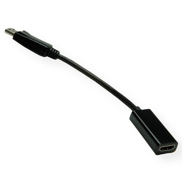 VALUE DisplayPort-HDMI Adapter, Version 1.2, DP Stecker-HDMI Buchse, 12.99.3144