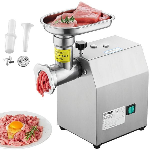 VEVOR Kommerzieller Elektrischer Fleischwolf, 2,04kg/Min Wurstfüller Maker Küche, SYTMDDJRJSYS8PLSMV2