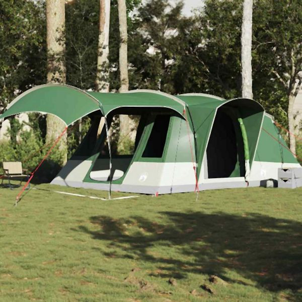 vidaXL Tunnelzelt 5 Personen Grün Wasserdicht, moderner Look, 4009425
