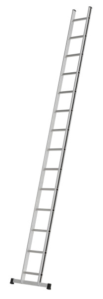 ALU-PRO Sprossenanlegeleiter, 14 Sprossen, Länge 3,98 m, 700111499