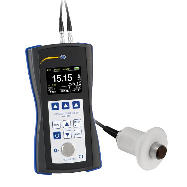 PCE Instruments Materialdickenmessgerät, Speicherkapazität 10000 Werte, Sensor PCE-TG-HT5 Ø 12mm, PCE-TG 300-HT5