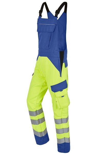 ROFA Latzhose Damen 4552782, Größe D38, Farbe 235-leuchtgelb-kornblau, 4552782-235-D38