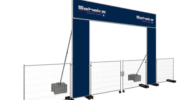 Schake Bauzauneinfahrtstor, Setausführung, 3B360T, 4250384754310