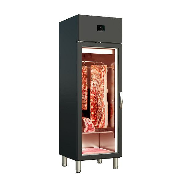 Vaiotec TOPLINE Reifeschrank Dry-Ager Schwarz, 320 Liter, 75 kg Fleisch, Breite: 600 mm, 11662