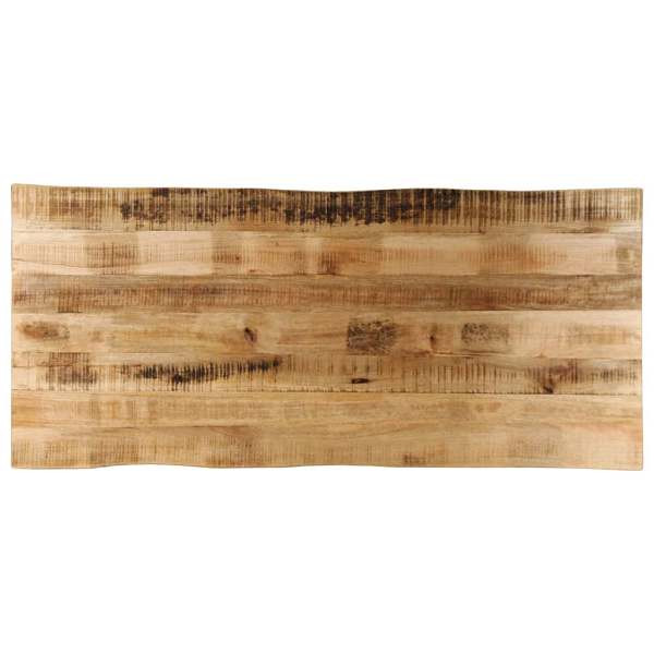 vidaXL Tischplatte mit Baumkante 140x60x3,8 cm Raues Mango Massivholz, 370697