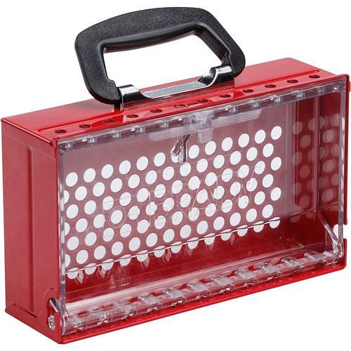 Brady SlimView Gruppenverschlusskasten, Stahl mit Deckel aus Polycarbonat, 309065
