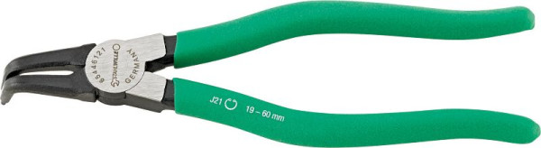 STAHLWILLE Sicherungsringzange für Innenringe, Länge 128mm Kopf poliert Griffe Kunststoff-Überzug mit gerauter Oberfläche, Gr. J 01, 65446101