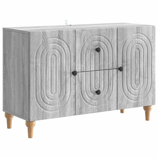 vidaXL TV-Schrank Graues Sonoma 89 x 34,5 x 60 cm Holzwerkstoff, 894201