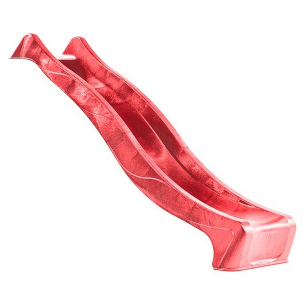 T&J Wellenrutsche PE, rot, 240 x 46 cm, für Podesthöhe 120 cm, 22263
