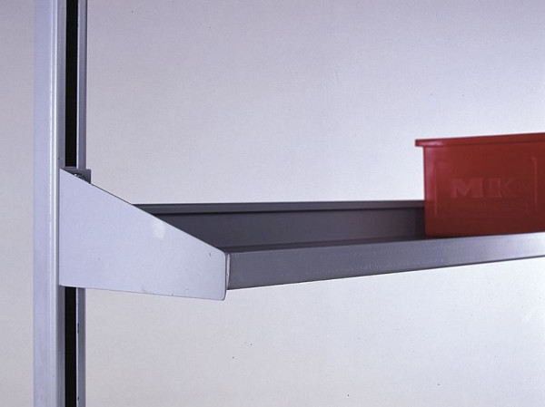 KLW Stahlblechablageboden, gerade, starr, 2000 x 400 mm, ABS-AG-2000-400