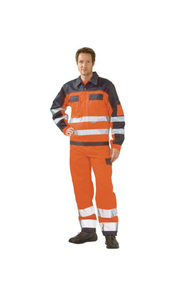 Planam Warnschutz Bundjacke, orange/marine, Größe 30, 2006030