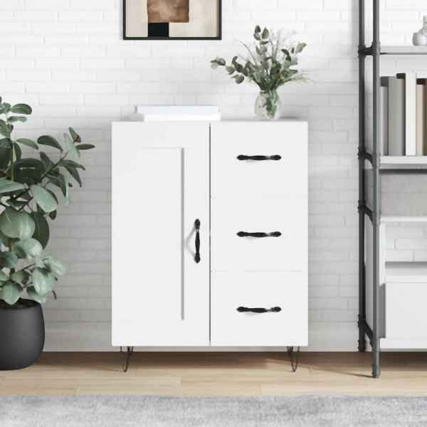 vidaXL Sideboard Weiß 69,5x34x90 cm Holzwerkstoff, 830252