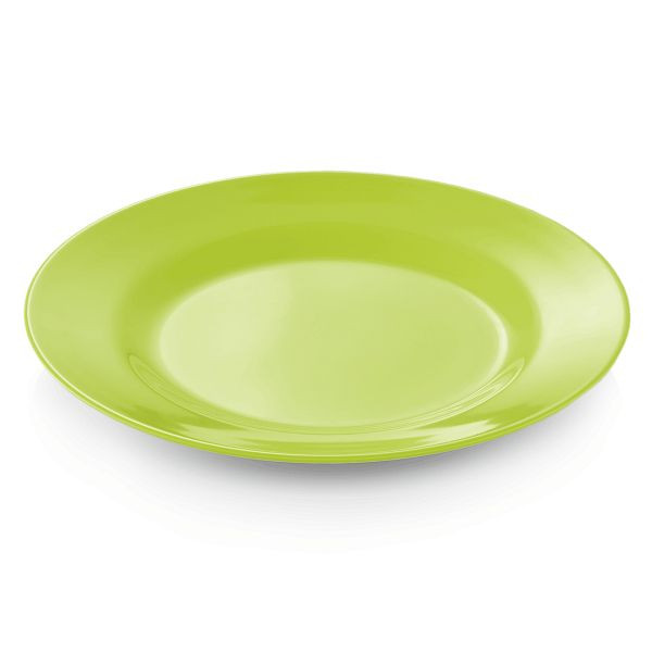 WAS Melamine Teller, flach, Durchmesser 23 cm, grün, Melamin, VE: 12 Stück, 9360233