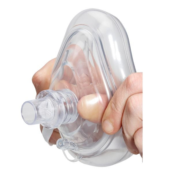 MedX5 Notfall-Beatmungsmaske für trainierte Ersthelfer mit Filter und Rückschlagventil in Folie verpackt, 1-52535