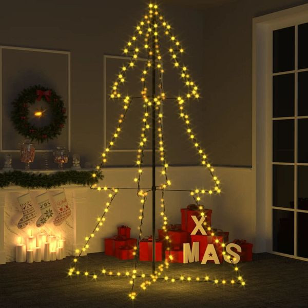 vidaXL Weihnachtsbaum Kegelform 240 LEDs Indoor und Outdoor 118x180 cm, 328581