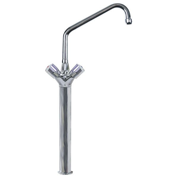 Gastro-Inox Monoblock 25mm (Ø) Mischbatterie Länge 300mm auf 400mm Säule, High Performance, 402.225