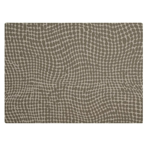 APS Tischset VELMA, Silikon, 45 x 33 cm, rutschhemmende Unterseite, sand/hellbraun, Punkte, 60591