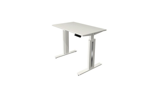 Kerkmann Sitz-/Stehtisch Move 3 fresh, B 1000 x T 600 mm, elektrisch höhenverstellbar von 720-1200 mm, weiß, (Montage), 10183010-1