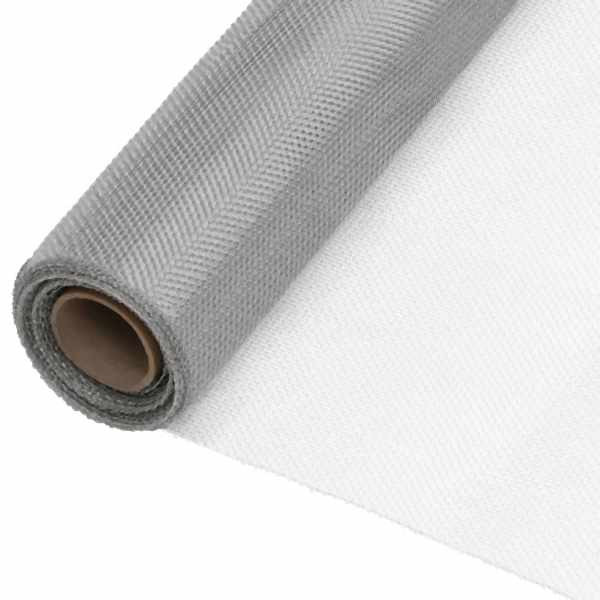 vidaXL Fliegengitter Edelstahl 112x2000 cm Silbern, 150898