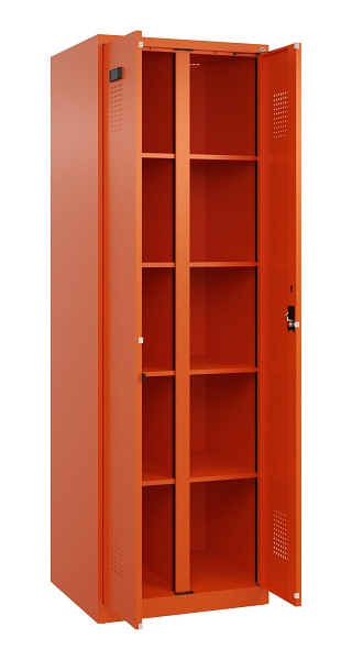 C+P Wäsche-Spind Evolo PLUS, 2 Abteile, 1850x600x500mm, 2004/2004, Verschluss Zylinderschloss, 049002-20B S10050