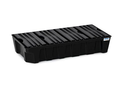 DENIOS base-line Kleingebindewanne base-line aus Polyethylen (PE), mit Ablauf und PE-Gitterrost, 30 Liter, 290887