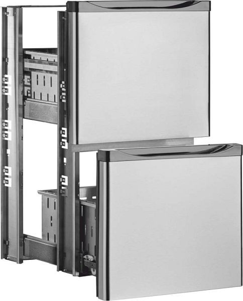 Marecos Edelstahl Schubladenblock für Barkühlschrank, 2x 1/2, 206.054