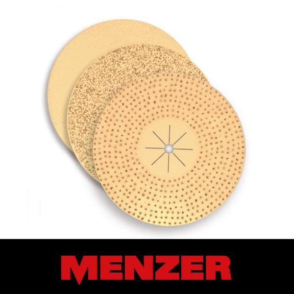Menzer Hartmetallsplitt-Scheibe, Ø 406 mm, 25 mm Innenloch, Korn fein, Hartmetallsplitt, 234051000