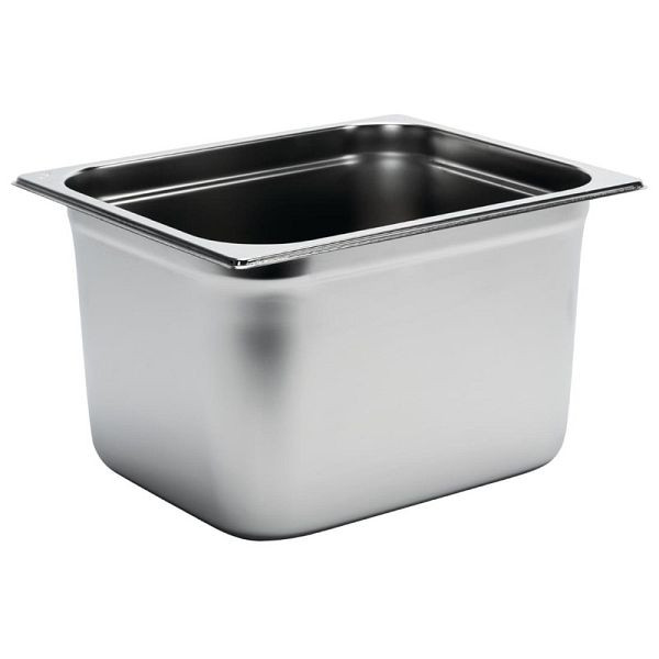 Gastro M Edelstahl GN-Behälter 20cm GN1/2, verstärkte Kanten, GR718