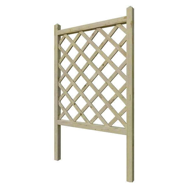 T&J JAN Rankgitter gerade, B 80 x H 135 cm, kdi-grün, KH 45/45 mm, Leisten 12/30 mm, 21950