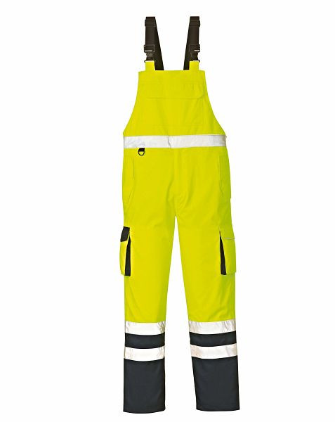 4PROTECT Warn-Wetterschutz-Latzhose CHICAGO, leuchtgelb/navy, Größe: 3XL, 3486-3XL