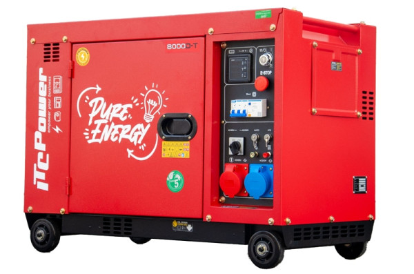 ITC Power Full Power Stromaggregat Diesel 8 kVA 8000D-T 230 & 400 V, IT-8000D-T