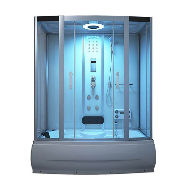 HOME DELUXE Dampfdusche DIAMOND - Weiß, 1069, 4260255471680