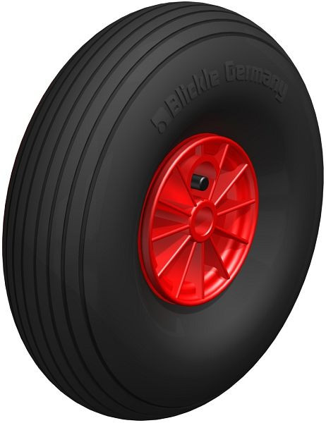 Blickle PK 300/20-75G-ROT Rad, Luftreifen, Schwarz, 626036
