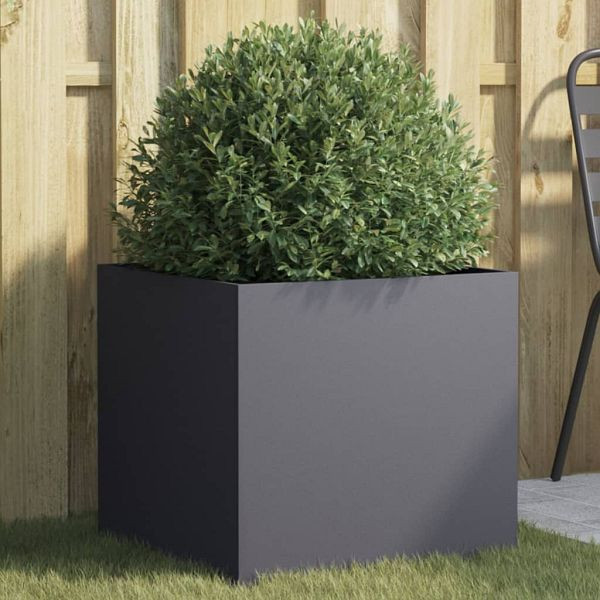 vidaXL Pflanzkübel Anthrazit 49x47x46 cm Kaltgewalzter Stahl, 841563