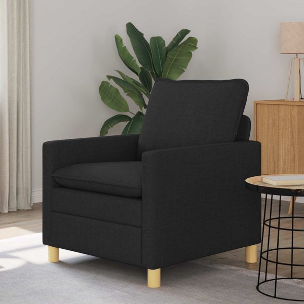 vidaXL Sofa Schwarz 76 x 81 x 87,5 cm Stoff, 42028749