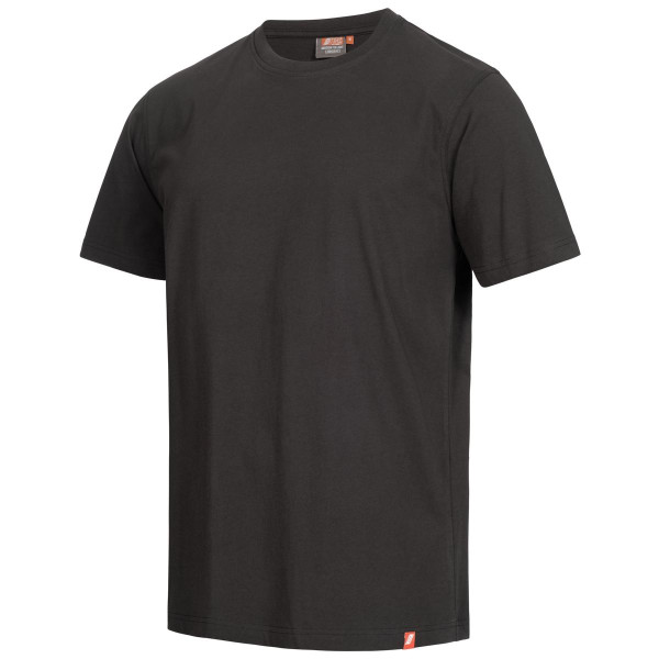 NITRAS MOTION TEX LIGHT, T-Shirt, vorgewaschen, Rundhals, Nackenband, 100% Baumwolle, 160 g/qm, Größe: S, Farbe: schwarz, VE: 20 Stück, 7005-1000-S