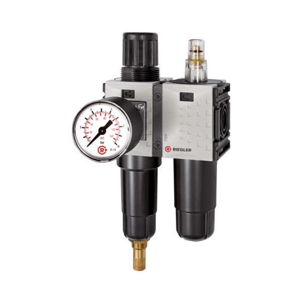Riegler WE 2-teilig »FUTURA-mini«, Metallbehälter, Standardmanometer, G 1/4, 0,1-4, VA, 142505