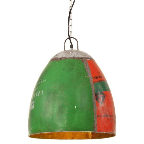 vidaXL Hängelampe Industrie-Stil 25 W Mehrfarbig Rund 42 cm E27, 344399