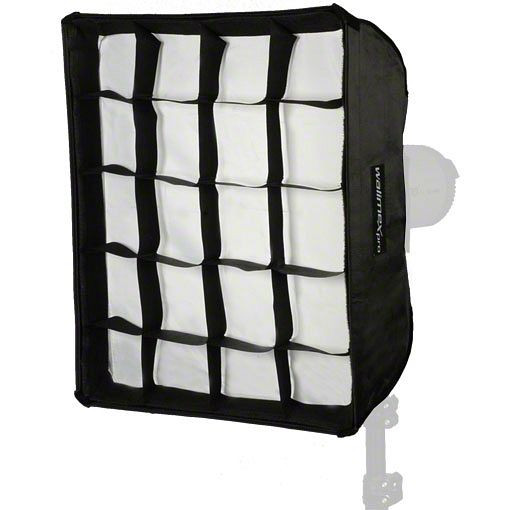 Walimex pro Softbox PLUS 40x50cm, inkl. Front- und Zwischendiffusor, Grid sowie praktischer Transporttasche, 1015971
