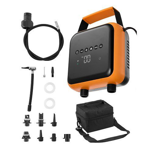 VEVOR Paddleboard Pumpe 40 PSI zweistufige elektrische SUP-Luftpumpe mit Auto-Abschaltung & 12V DC Anschluss, JBDDQB50PSICIDSPBV9