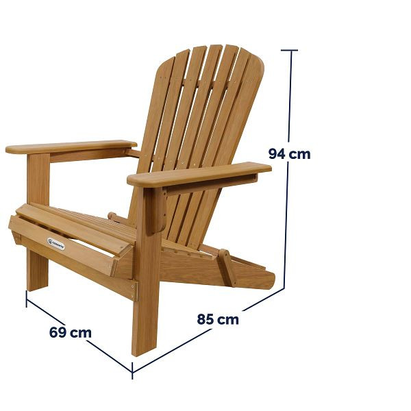 casaria Liegestuhl Adirondack Akazienholz klappbar, 103908