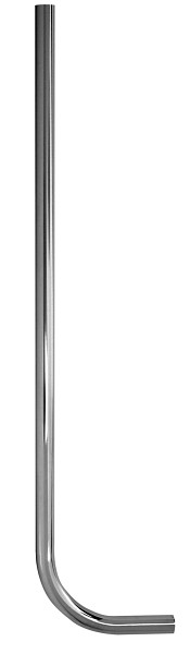Benkiser Spülrohr verchromt, 1 Zoll gerade 1200x200mm Innen/Aussendurchmesser 30x32mm, 7103212