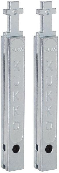 KUKKO 2 Abzughakenverlängerungen (Paar), Länge: 187 mm, 1-V-150-P