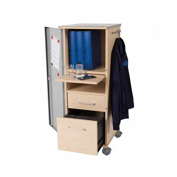 Rocada Caddy Hotdesk Basic Regal mit Auszügen, Buche, 4037/1