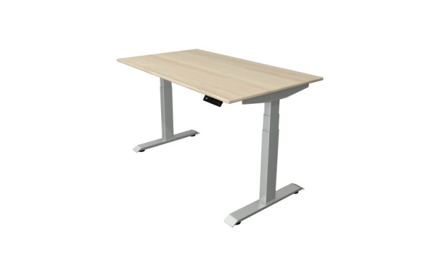 Kerkmann Sitz-Stehtisch B 1400 x T 800 mm, elektrisch höhenverstellbar von 640-1290 mm, Ahorn, (Montage), 10041050-1