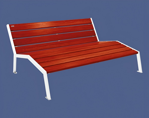 Procity Liegestuhl Silaos 1800 mm, Ohne Armlehne, Holz & Stahl, Mahagoni/RAL 9010, 209660.9010.ACAJ